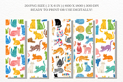 Whimsy Cats Bookmarks Png Bundle, an Animal Illustration by Markicha Art (Thumbnail 7 of 12)