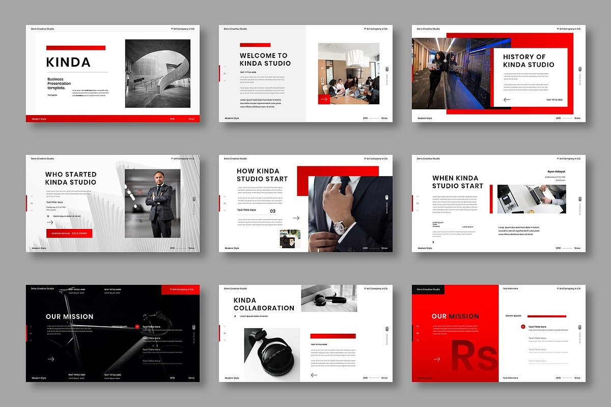 Kinda - Business Google Slide Templa, a Presentation Template by Dens Creative Studio (Photo 2 of 6)