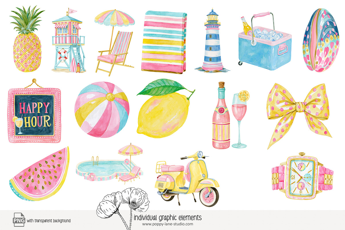125 vintage holiday clip art, a Seasonal Illustration by Poppy Lane Studio (Photo 9 of 11)