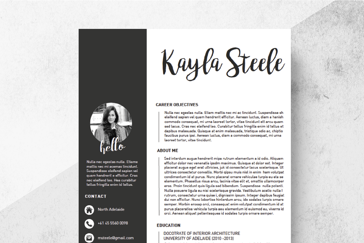 Energy Resume Template +Cover Letter, a Resume Template by Made By Hamilton (Photo 1 of 5)