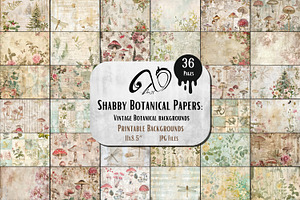 Shabby Botanical Papers