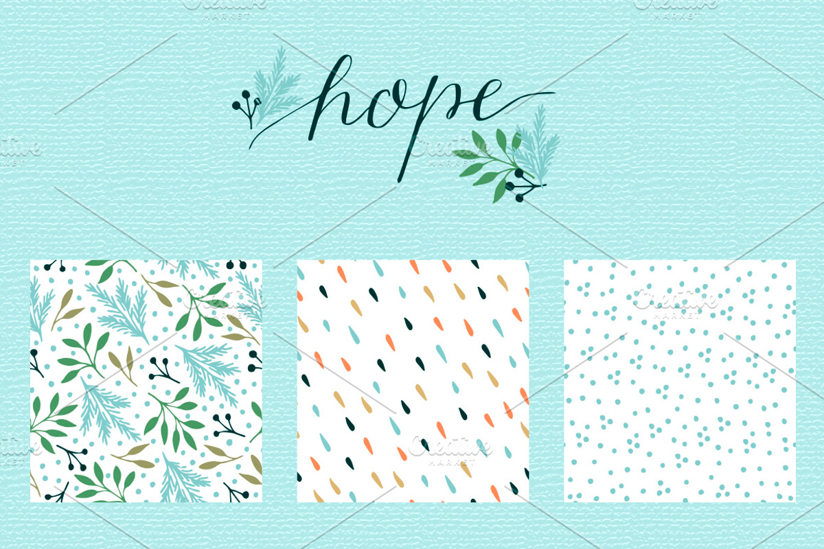 Holiday Patterns collection, a Pattern Graphic by Ola-la-la (Photo 4 of 12)