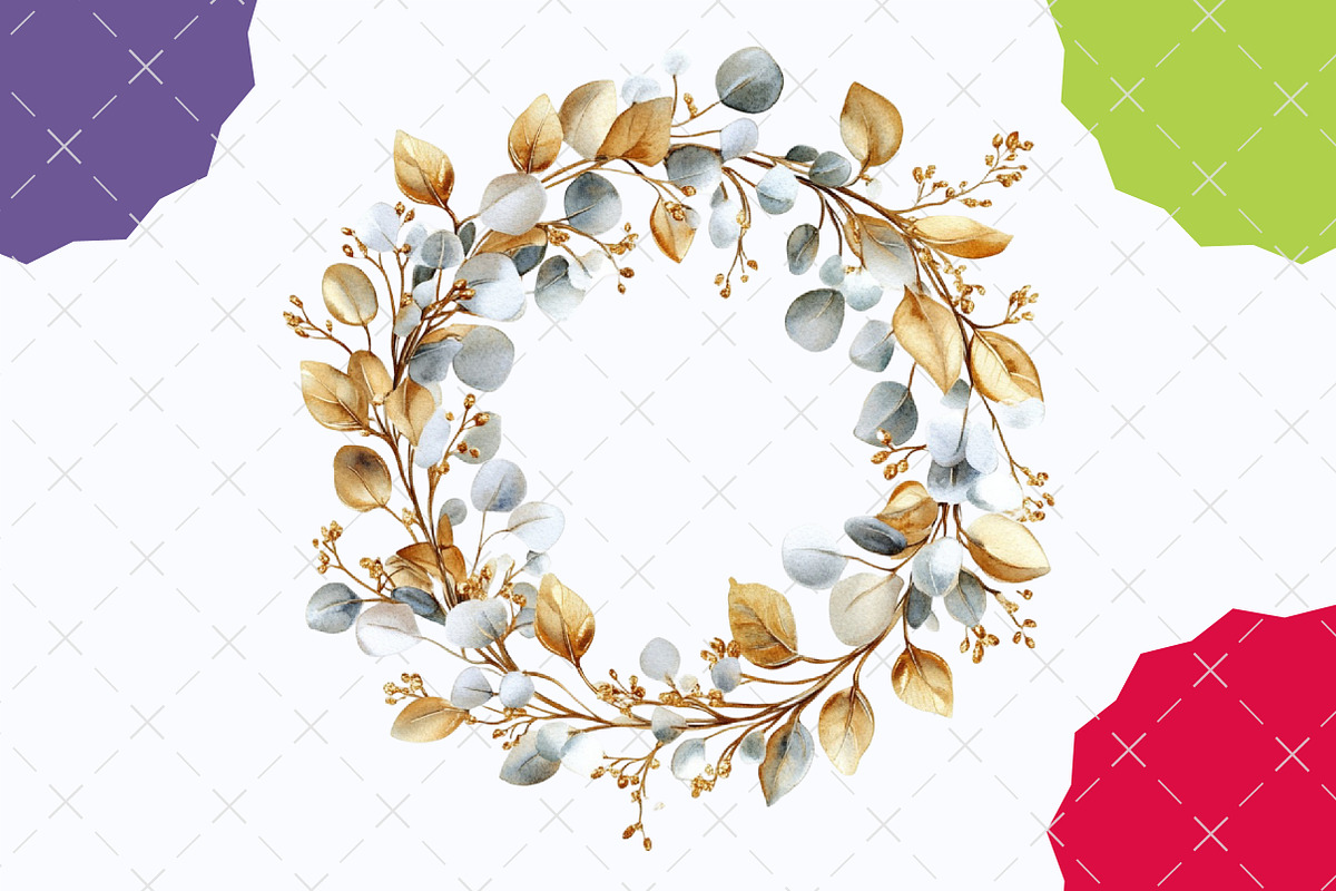 White & Gold Christmas Clipart, an Illustration by designcity5 (Photo 4 of 5)