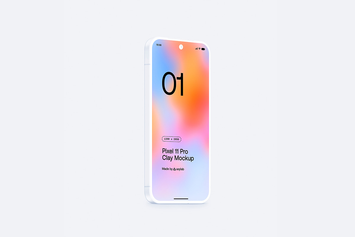 Google Pixel 11 Pro Clay Mockups, an Android Mockup by Asylab (Photo 42 of 62)