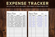 Editable Expense Tracker, a Stationery Template by Graphicsnext (Thumbnail 2 of 7)