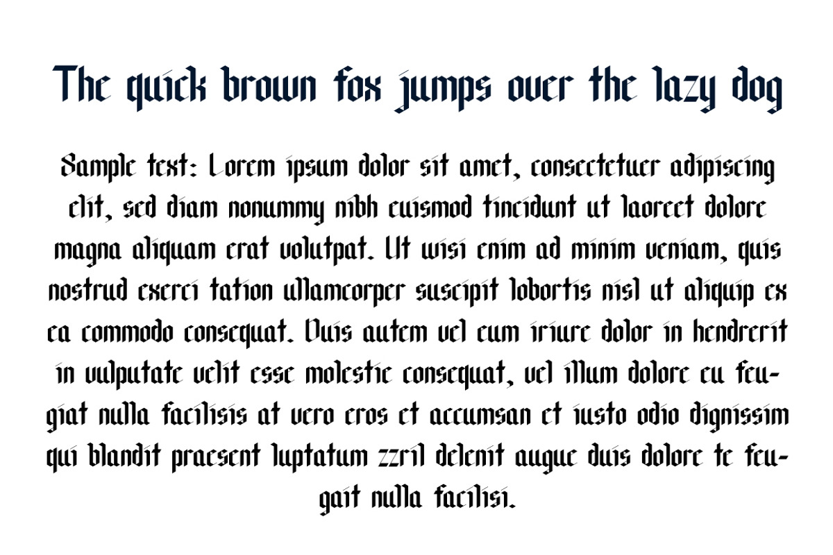 Becristica Blackletter Font preview 5
