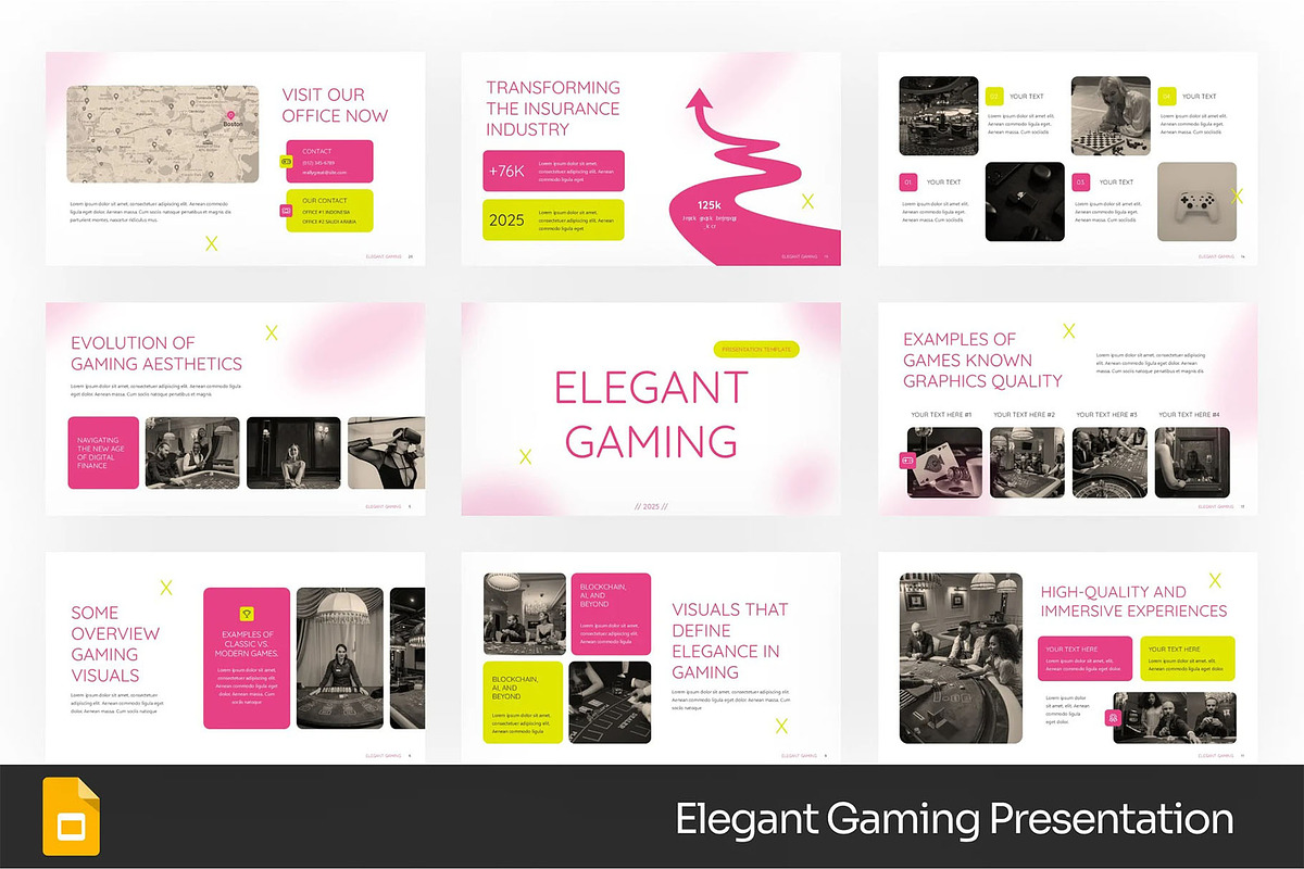 Elegant Gaming GSlides, PPoint, a Presentation Template by Fit-tee (Photo 1 of 4)