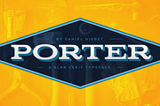 Porter - A Slab Serif Display Font, a Slab Serif Font by Daniel Nisbet (Thumbnail 1 of 6)