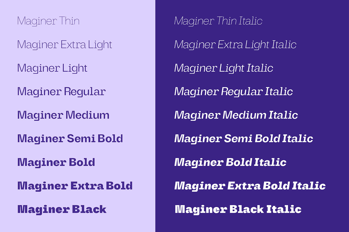 Maginer - Quirky Display Font Family, a Sans Serif Font by Craft Supply Co. (Photo 2 of 8)