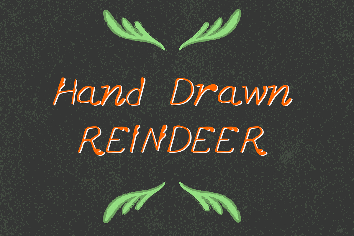 Hand-Drawn Reindeer Font