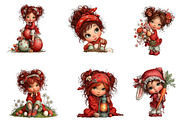 Whimsical Easter Girl Clipart, an Illustration by CreationArt (Thumbnail 3 of 7)