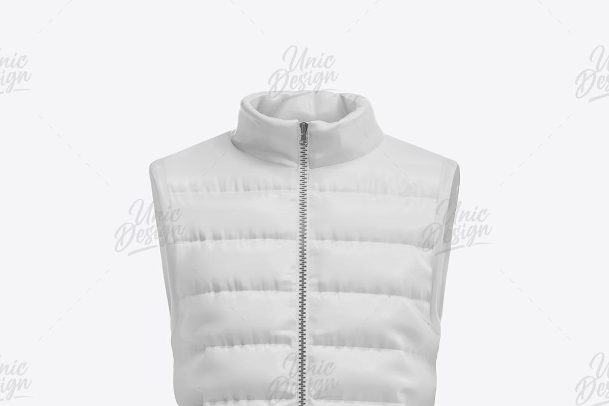 Nylon Down Vest Mockup, an Apparel Mockup by UnicDesign (Photo 2 of 3)