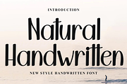 Natural Handwritten, a Script Font by FreshTypeINK (Thumbnail 1 of 7)