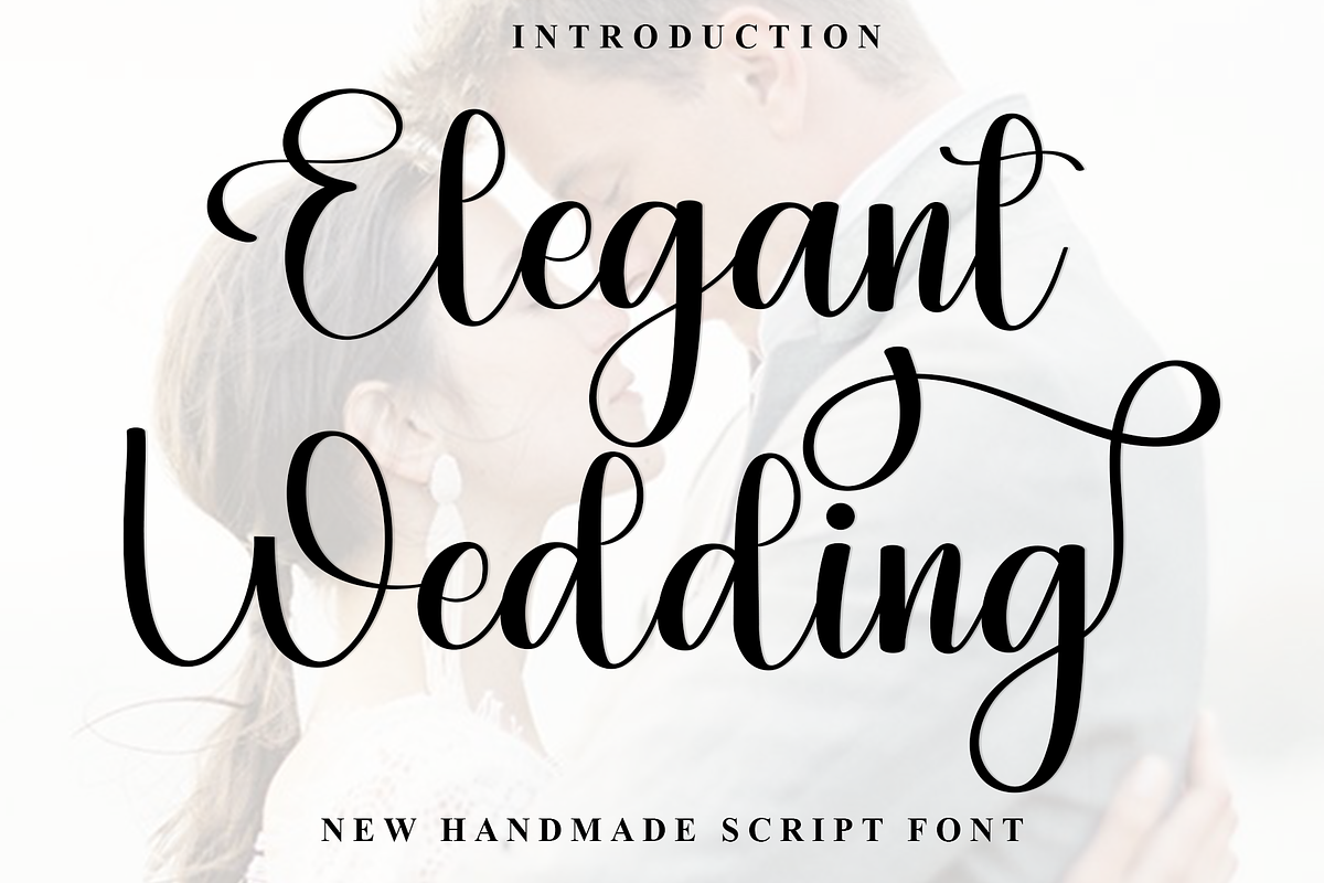 Elegant Wedding, a Handwritten Font by InermediaSTUDIO (Photo 1 of 8)