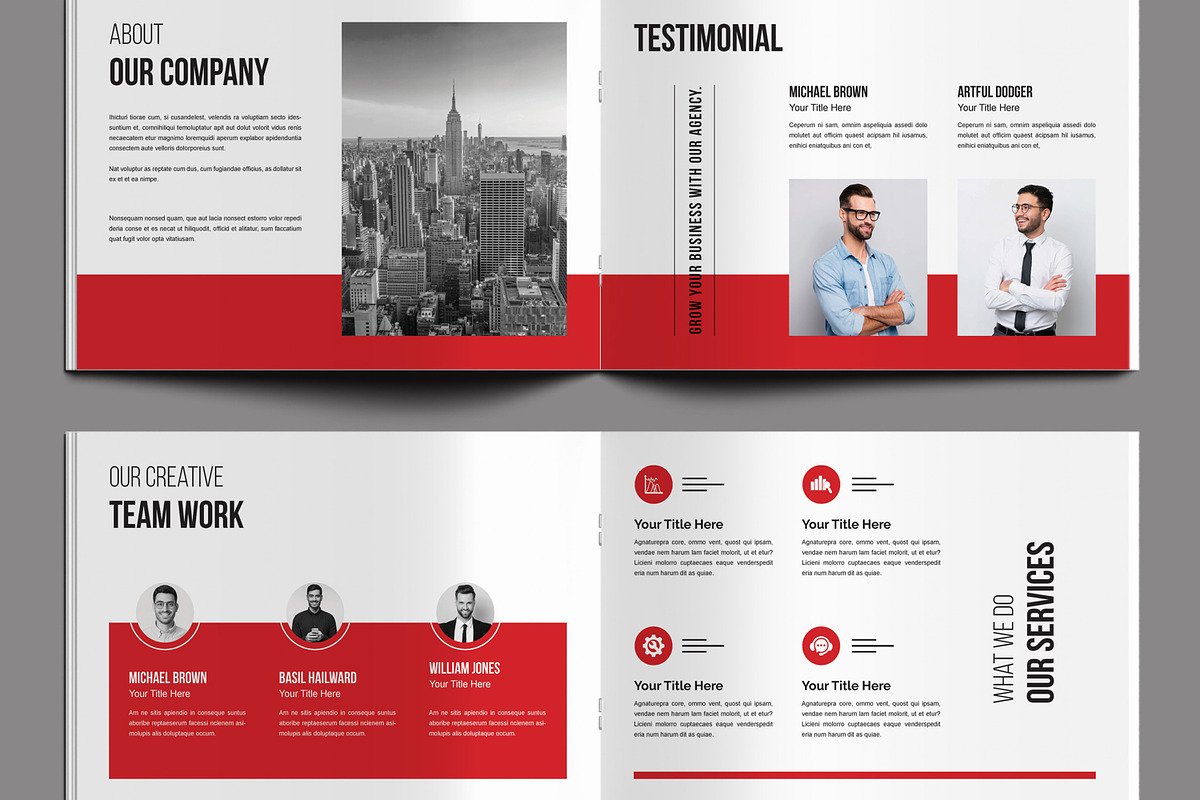 Business Proposal Design Landscape, a Brochure Template by MightyDesign (Photo 4 of 8)