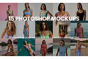 15 Women's Beachwear Mockups, a Shirt Mockup by ARARA ✸ Creative Design (Thumbnail 3 of 5)