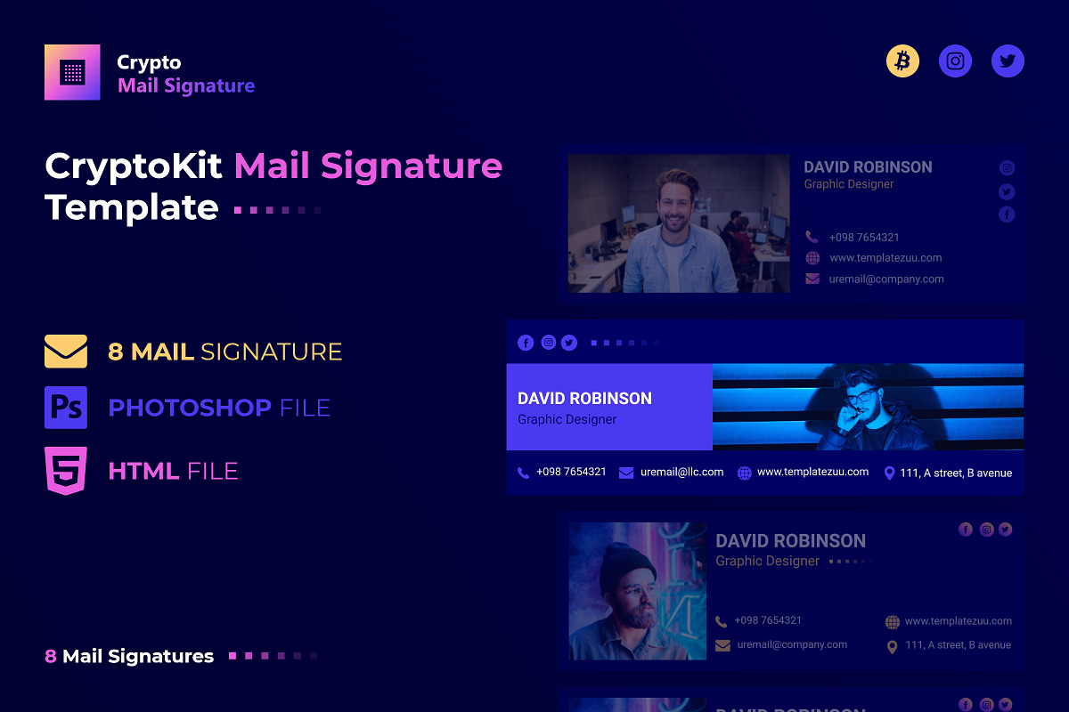 CryptoKit EMail Signature, an Email Template by TemplateZuu (Photo 1 of 5)