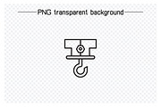 Industrial Crane Hook Icons, an Outline Icon by Designfour (Thumbnail 2 of 7)