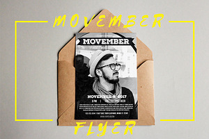 MOVEMBER Party Flyer Template, a Flyer Template by Millusti