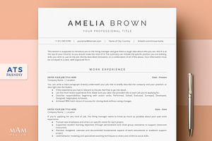 ATS Resume Template Word Google Docs