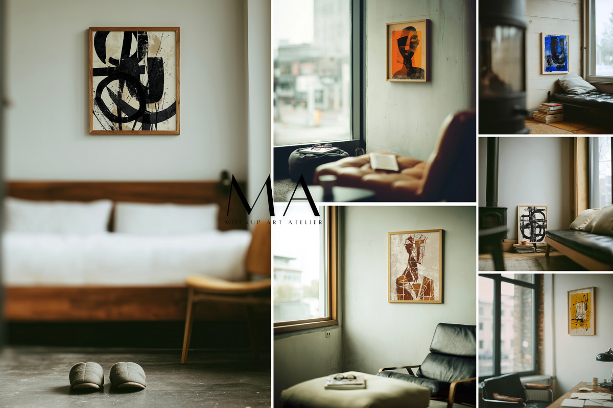 Mega Interior Frame Mockup Pack, a Household Mockup by Mockup Art Atelier (Photo 9 of 60)