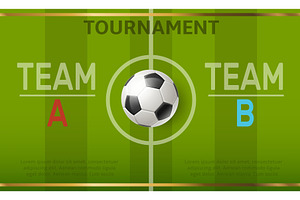 Realistic two teams soccer, a Sport Illustration by Vectorbuum