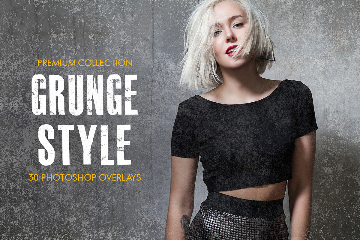Grunge Style Photoshop Overlays, a Plug-in Add-On by FixThePhoto (Photo 1 of 34)