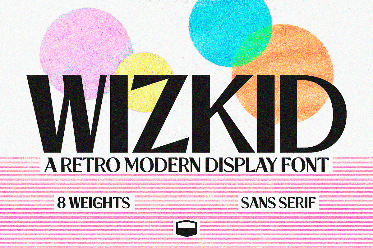 WIZKID | A Retro Modern Display Font, a Sans Serif Font by Retro Black Studio (Photo 1 of 8)