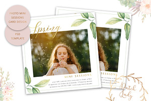 PSD Photo Session Card Template 35