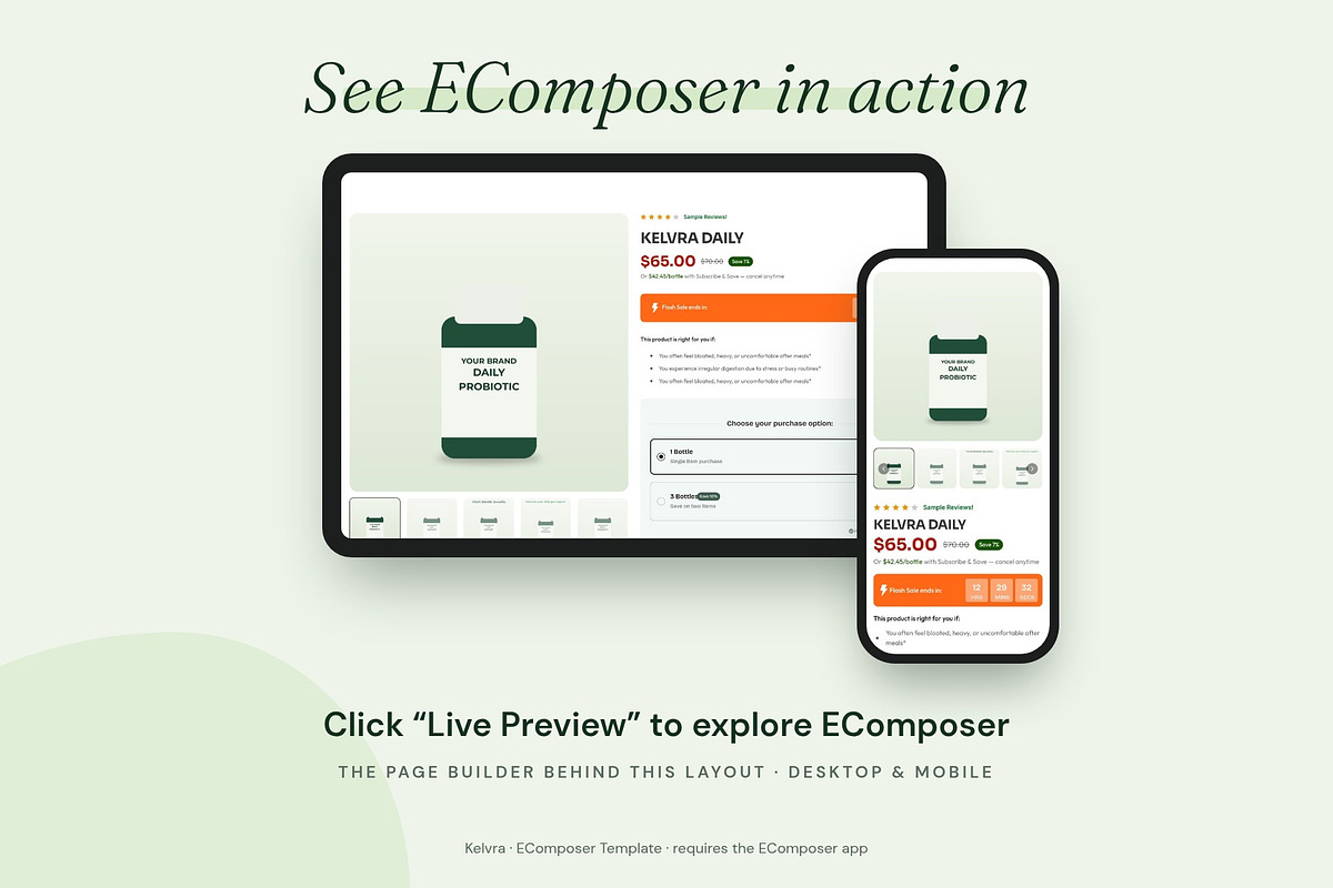 Kelvra - Shopify EComposer Template, a Shopify Template by Boost Convert (Photo 7 of 11)