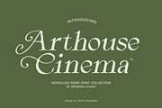 Arthouse Cinema, a Serif Font by zeenesia (Thumbnail 1 of 16)