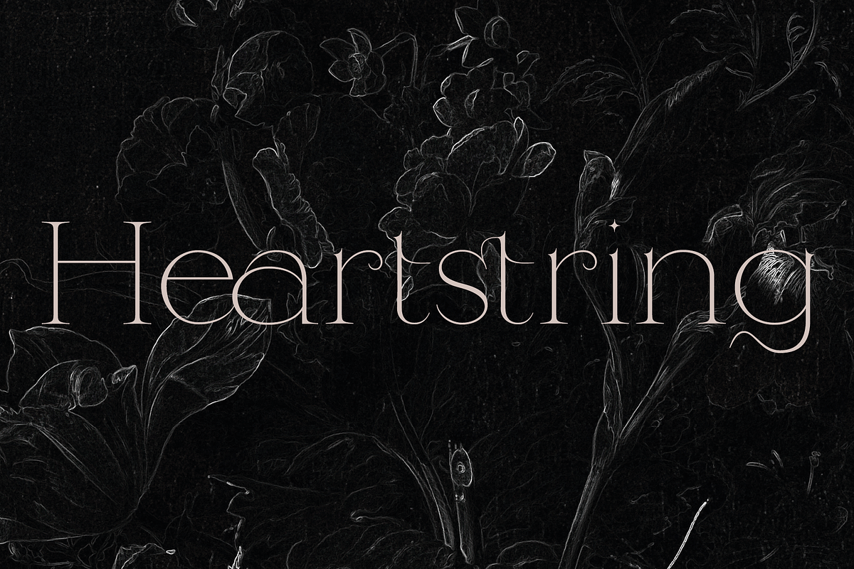 Heartstring, a Serif Font by Lost Letters Foundry (Photo 2 of 5)