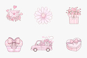 Coquette valentine clip art, an Illustration by CreationArt (Thumbnail 6 of 6)