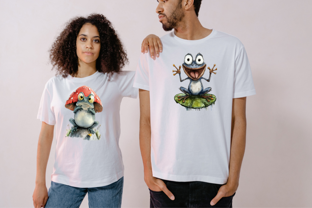 Watercolor Cartoon Frog Illustration, an Animal Illustration by PrintHaven Designs (Photo 9 of 10)