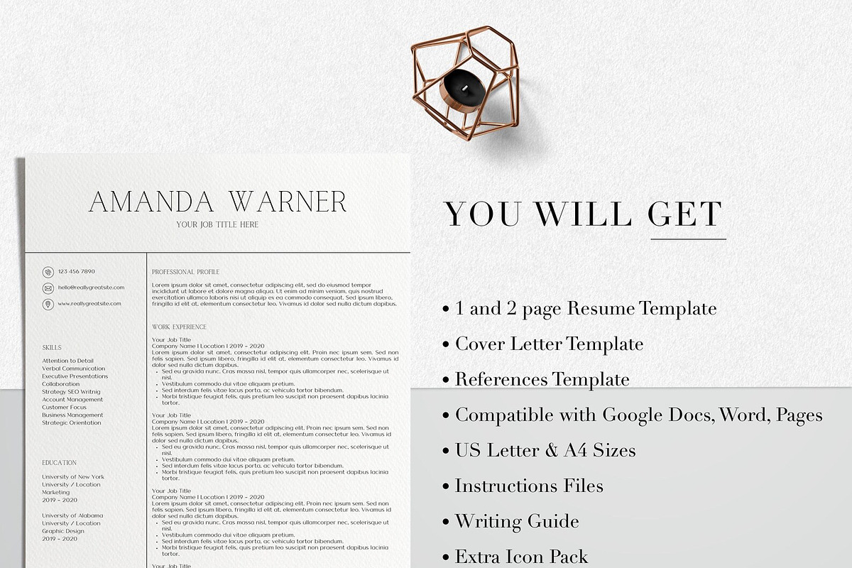 Canva Digital Resume Template, a Resume Template by LucaTheme (Photo 7 of 9)