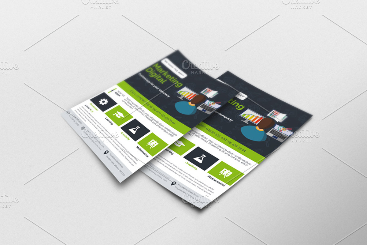 Flyer Business Flat Design, a Flyer Template by DesignsStore (Photo 2 of 2)