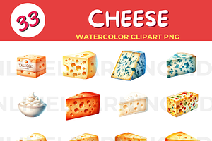 Cheese Clipart: Enhance Your Designs, a Food Illustration by John_Walker