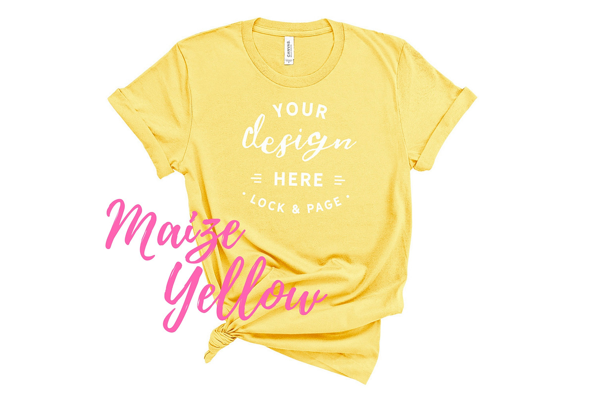 Bella Canvas TShirt Mockups On White, a Shirt Mockup by lock and page (Photo 63 of 92)