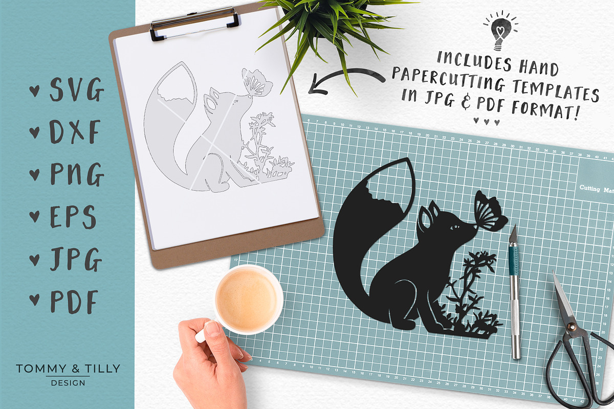 Little Woodland Fox - Cut File, an Object Graphic by Tommy & Tilly Design (Photo 3 of 5)