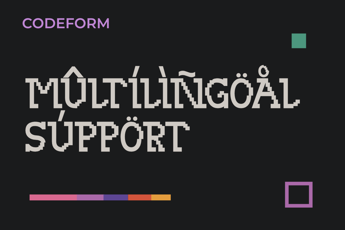 Codeform – Experimental Modular, a Slab Serif Font by Lettramina Studio (Photo 9 of 11)