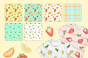 Summer fruit patterns collecrion, a Pattern Graphic by ZabolotnaArt (Thumbnail 6 of 7)