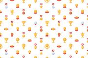 Cups and medals seamless patterns, a Pattern Graphic by Good Studio (Thumbnail 3 of 6)