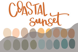 Sunset Color Palette, Sunrise Hues