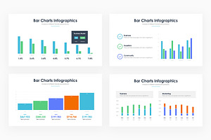 Bar Charts Infographics PowerPoint