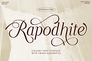 Elegant Wedding Serif - Rapodhite, a Serif Font by Font Liner (Thumbnail 1 of 13)