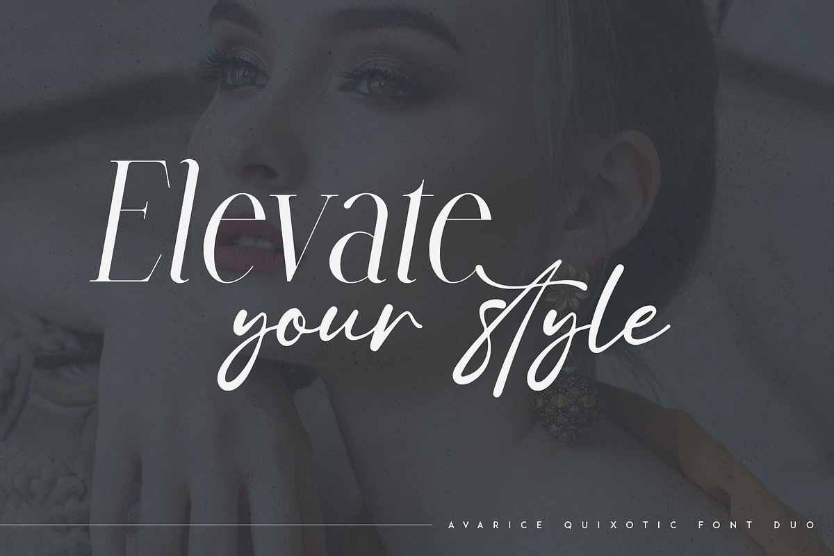 Avarice & Quixotic - modern font duo, a Serif Font by Only Fonts (Photo 9 of 12)