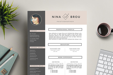 Feminine Resume Design | CV