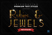 Rubies & Jewels #1 - 20 Text Styles, a Layer Style Add-On by Jonas Stensgaard (Thumbnail 3 of 23)