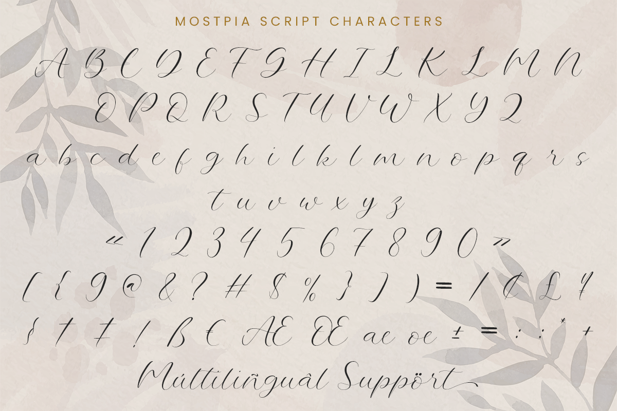 Mostpia - Elegant Handwritten Script, a Handwritten Font by roomspace creative lab (Photo 11 of 12)