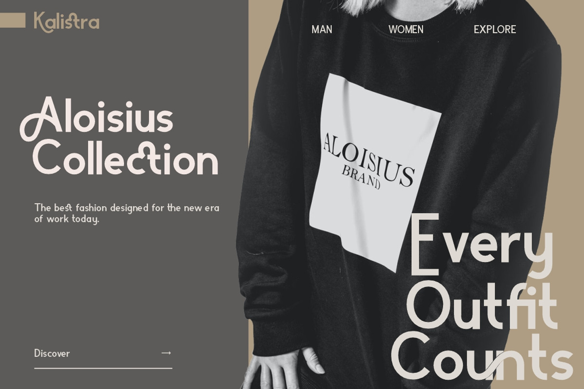 Kalistra Sans Serif Typeface, a Sans Serif Font by Creatype Studio (Photo 4 of 9)